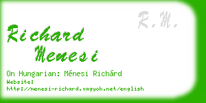 richard menesi business card